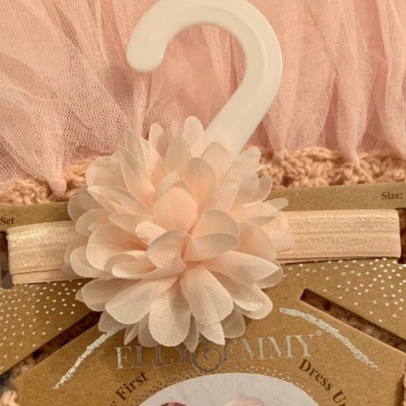Elly & Emmy 0-6 month adorable tutu in dusty rose color w/headband. Brand New. - Picture 5 of 7